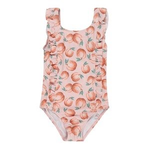 Hust & Claire Jednodielne plavky  ružová / broskyňová / zelená / biela