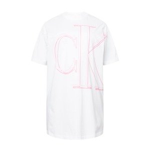 Calvin Klein Jeans Curve Šaty  biela / ružová / ružová