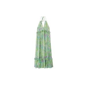 MANGO Letné šaty 'Mimi'  pastelovo zelená / svetlozelená / svetlofialová
