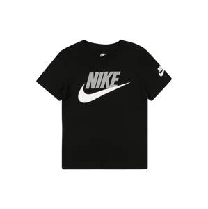 Nike Sportswear Tričko 'FUTURA EVERGREEN'  čierna / sivá / biela
