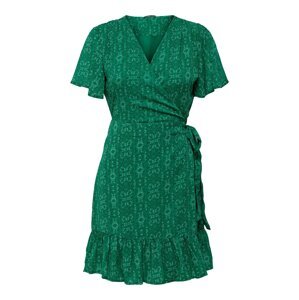 ONLY Letné šaty 'Star'  zelená / čierna / biela
