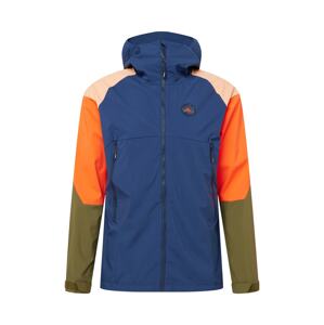 Maloja Outdoorová bunda 'Ischi'  modrá / kaki / oranžová / svetloružová