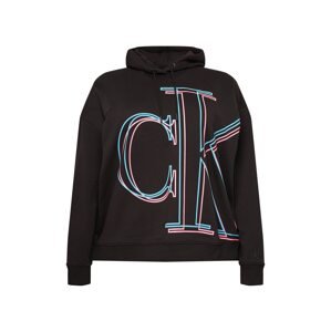 Calvin Klein Jeans Curve Mikina  svetlomodrá / ružová / čierna