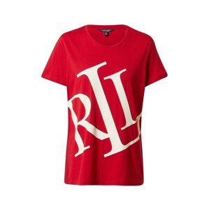 Lauren Ralph Lauren Tričko 'KATLIN'  červená / biela