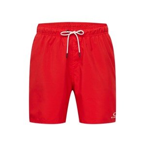 OAKLEY Športové nohavice 'CLEAR LAKE'  červená / biela