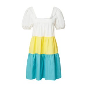Compania Fantastica Letné šaty 'Vestido'  svetlomodrá / žltá / biela