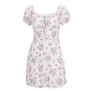 HOLLISTER Letné šaty  pastelovo zelená / rosé / biela