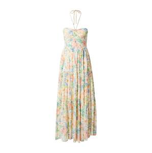 BILLABONG Letné šaty 'Lovely Sunset'  svetlozelená / šedobiela / marhuľová / dymovo modrá