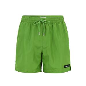 Calvin Klein Underwear Plavecké šortky  zelená / čierna / biela
