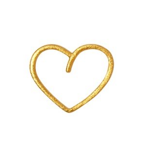 Lulu Copenhagen Náušnice 'HAPPY HEART'  zlatá