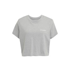 COLUMBIA Tričko  sivá melírovaná / biela