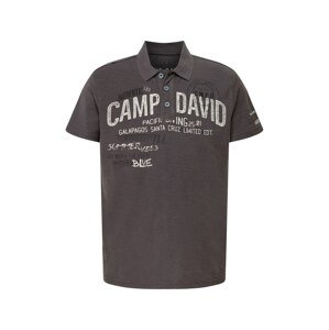 CAMP DAVID Tričko  antracitová / svetlosivá