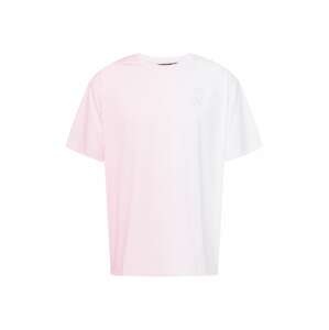 SikSilk Tričko  biela / pastelovo ružová / ružová