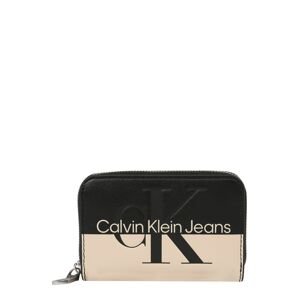 Calvin Klein Jeans Peňaženka  čierna / biela ako vlna
