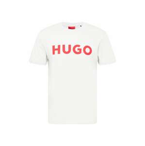 HUGO Tričko 'Dulivio'  svetločervená / prírodná biela