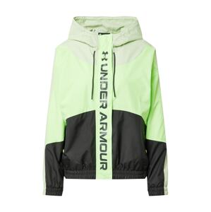 UNDER ARMOUR Športová bunda  pastelovo zelená / svetlozelená / čierna