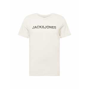 JACK & JONES Tričko 'ACCOUNT'  svetlosivá / čierna / biela