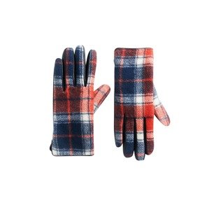Desigual Prstové rukavice 'GLOVE'  červená / tmavočervená / čierna / biela