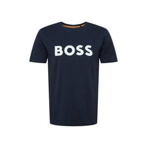 BOSS Orange Tričko 'Thinking 1'  námornícka modrá / biela