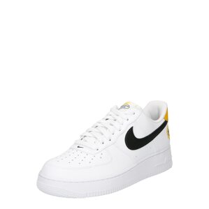 Nike Sportswear Nízke tenisky 'AIR FORCE 1'  biela / čierna / zlatá žltá