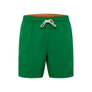 Polo Ralph Lauren Plavecké šortky 'TRAVELER'  trávovo zelená / oranžová