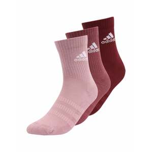 ADIDAS PERFORMANCE Športové ponožky 'CUSH'  ružová / vínovo červená / melónová / biela