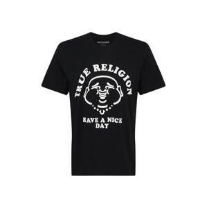True Religion Tričko 'NICE DAY'  biela / čierna