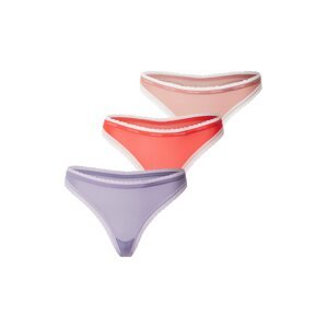 Calvin Klein Underwear Tangá  fialová / broskyňová / červená / biela