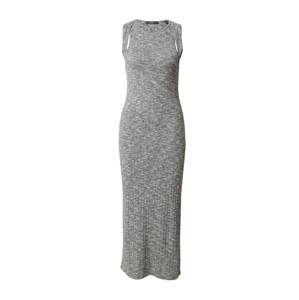 ESPRIT Pletené šaty  antracitová / sivá melírovaná