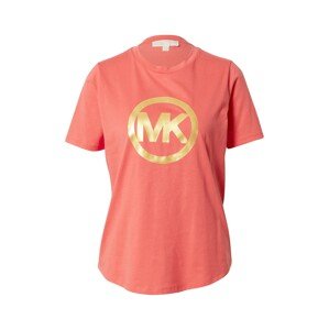 MICHAEL Michael Kors Tričko  pastelovo červená / zlatá