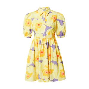PAUL & JOE Košeľové šaty  žltá / levanduľová / svetložltá / oranžová