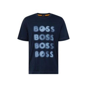 BOSS Orange Tričko 'Teetrury'  námornícka modrá / nebesky modrá