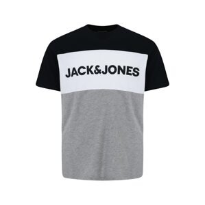 Jack & Jones Plus Tričko  modrá / sivá / biela