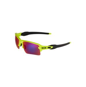 OAKLEY Športové slnečné okuliare 'FLAK 2.0'  neónovo žltá / červeno-fialová / čierna