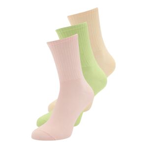 Monki Ponožky  ružová / zelená / béžová