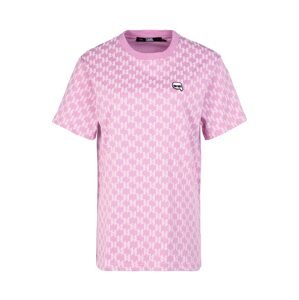 Karl Lagerfeld Tričko  rosé / svetloružová / čierna / biela
