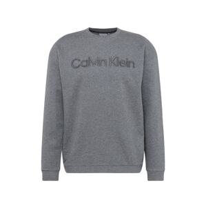 Calvin Klein Mikina  tmavosivá / sivá melírovaná