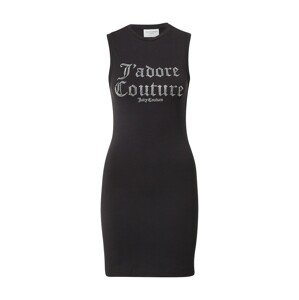 Juicy Couture Šaty  čierna / strieborná