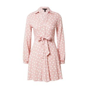 NEW LOOK Košeľové šaty  ružová / biela