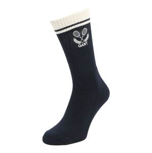 GANT Ponožky  tmavomodrá / biela