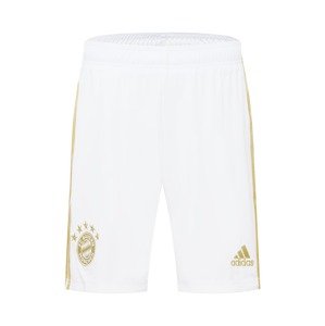 ADIDAS PERFORMANCE Športové nohavice  zlatá / biela