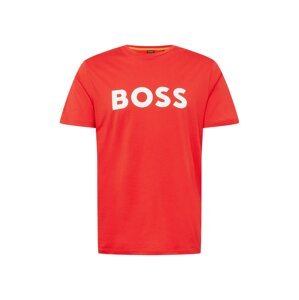 BOSS Orange Tričko 'Thinking 1'  červená / biela