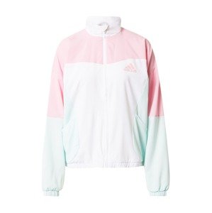 ADIDAS PERFORMANCE Športová bunda  biela / ružová / pastelovo zelená