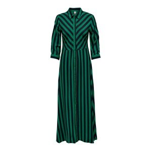 JDY Košeľové šaty 'Zoe'  zelená / čierna