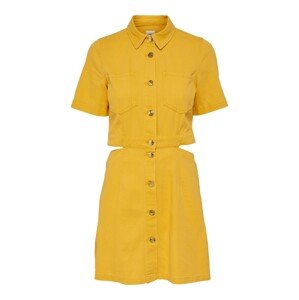 ONLY Košeľové šaty  zlatá žltá