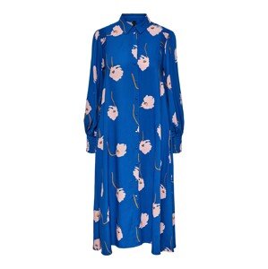 Y.A.S Košeľové šaty 'Orchido'  modrá / oranžová / ružová