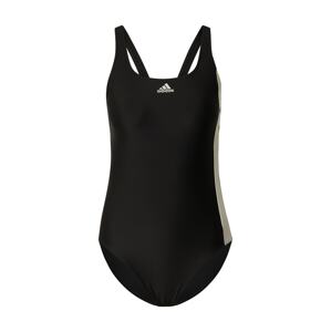 ADIDAS PERFORMANCE Športové jednodielne plavky  krémová / zelená / čierna / biela