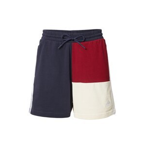 ADIDAS SPORTSWEAR Športové nohavice 'Essentials 3-Stripes Colorblock '  béžová / tmavomodrá / burgundská / biela