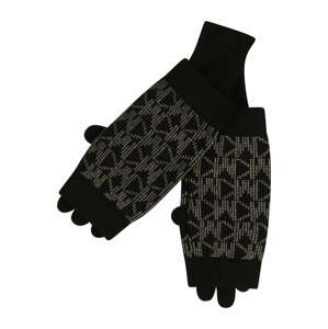 MICHAEL Michael Kors Prstové rukavice  kaki / čierna