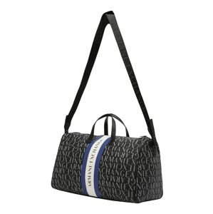 ARMANI EXCHANGE Cestovná taška  modrá / čierna / biela